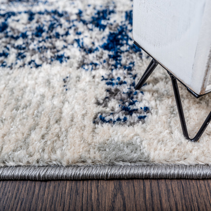 Tapis oriental bleu marine Ascutney, Rectangle 3 pi 11 po x 5 pi 11 po