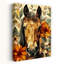 Art floral rustique, cheval de dahlia contemporain-129143407