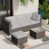 Gray Cushion/Brown Frame selected