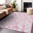 Premium Machine Washable Lisse Pink Rug-2036239331