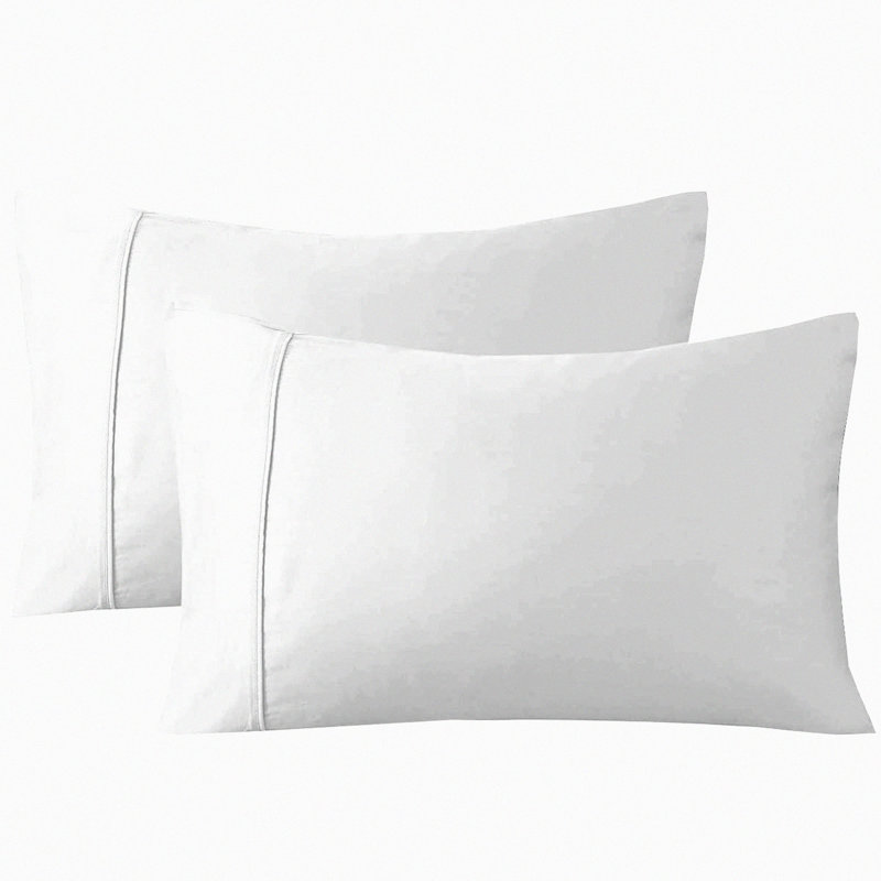 Luxury Cotton Sateen Pillowcase Set - 1000 Thread Count, Long-Staple Breathable Fabric, Soft Bed Pillow Cover- Set of 4