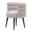Chaise de salle à manger avec accoudoirs gris et noir