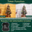 Arbre de Noël, arbres de Noël artificiels pré-éclairés de 3 pi avec base en pot, petit arbre de Noël enneigé avec 70 lumières DEL, décoration de Noël, fonctionnement à pile et minuterie