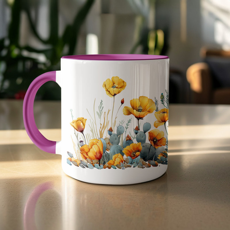 Ceramic Coffee Mug, Purple
