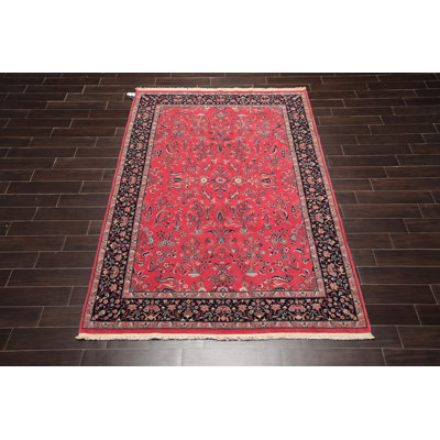 Jovonne One-of-a-Kind 6' X 8'11'' Wool Area Rug in Pink