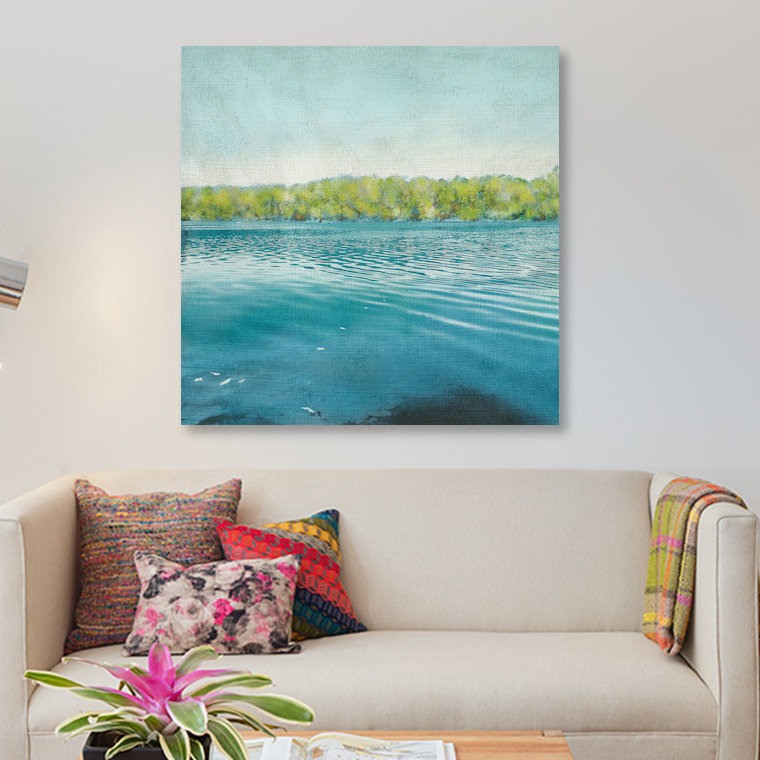 « flat water i », reproduction d’impression sur toile tendue, H 12 po x l 12 po x P 0,75 po