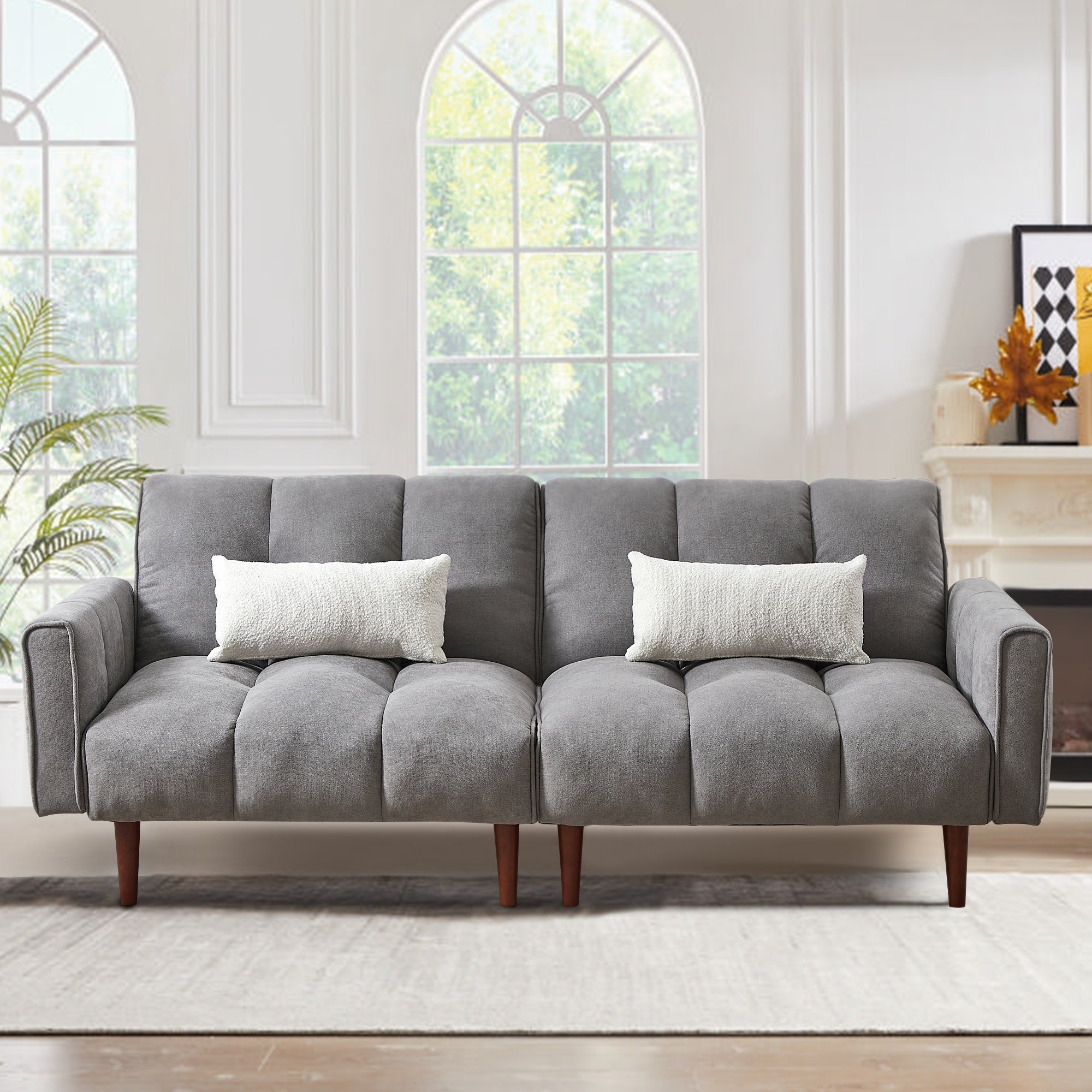 Ebern Designs Orlen 68.1'' Upholstered Convertible Sofa | Wayfair