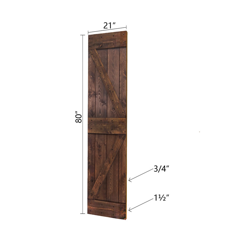 Kona Coffee Solid Spruce Bi-Fold Door with Smooth Finish