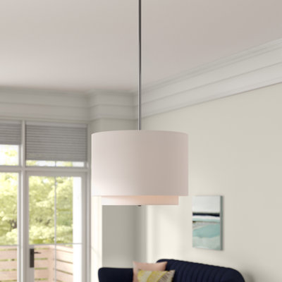 Luminaire suspendu cylindrique à 3 lumières Bergerson
