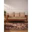 Tapis écologiques en laine touffetée à la main Gundhilde - 8 x 10, rectangulaires, couleur brune, design oriental, tapis antidérapants faits à la main épais pour salon, chambre à coucher-679240016