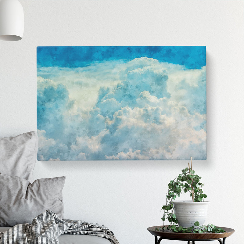 The Crisp Clouds - Wrapped Canvas, 60cm H x 91cm W x 3cm D