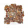 River Rock Natural Polished Red Pebble Mosaic 12"x12" Interlock Floor and Wall Tile