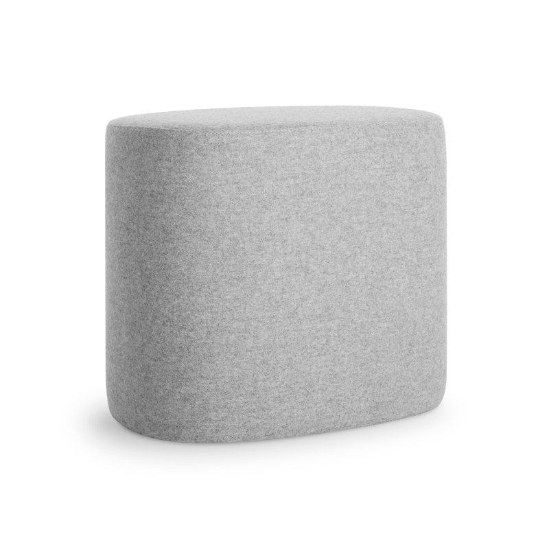 Swole Ottoman, Vesper Light Grey