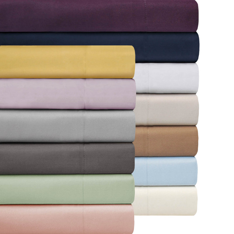  Ensemble de housse de couette en mélange de coton 3 pièces, Lilas, Housse de couette très grand / très grand califo