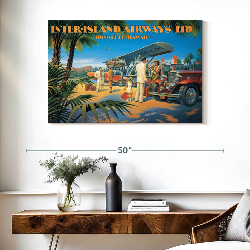 Ravi Inter Island Airways, 26" H x 39" W