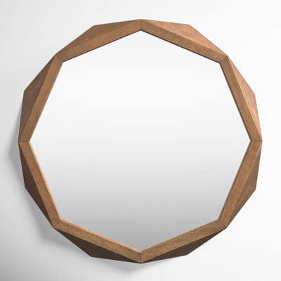 Jo Solid Wood Octagon Mirror