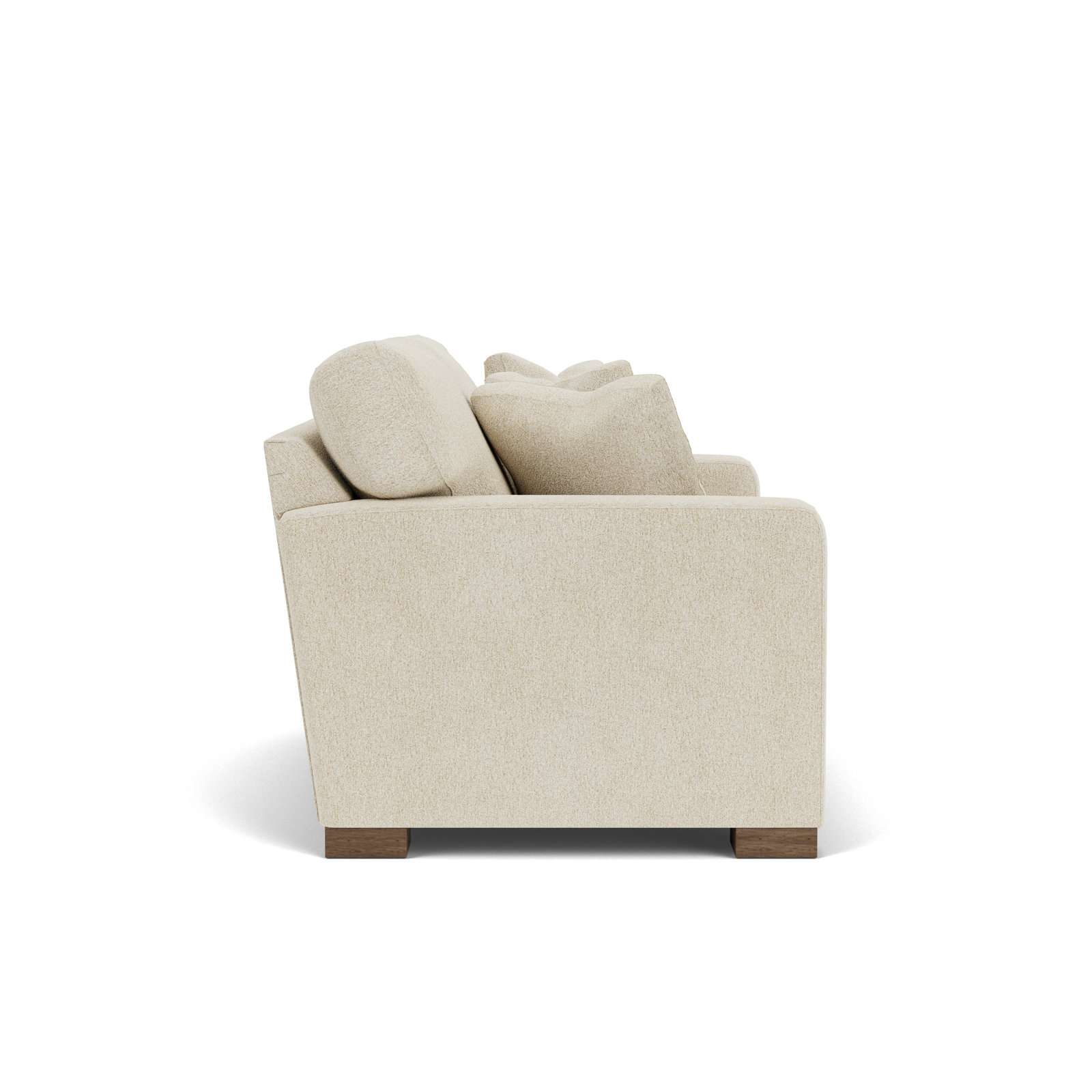 Anderia 63'' Upholstered Loveseat, White Polypropylene/Olefin