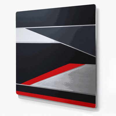 Art mural en métal noir Hard Edge 94