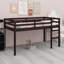 Lit mezzanine en bois avec échelle-426432098