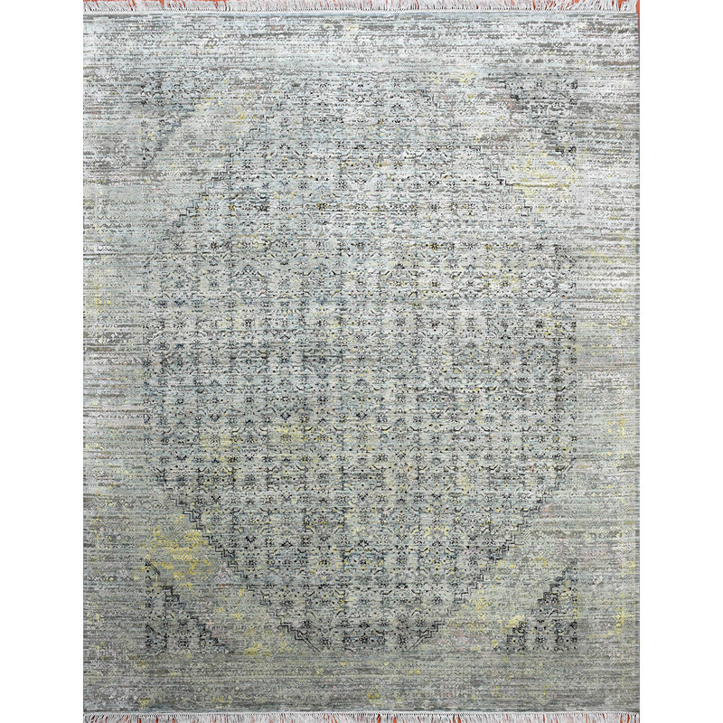 Hand Knotted Southwestern Area Rug, Rectangle 9' x 12'