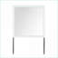 Ensemble de chambre à coucher grand lit, blanc neige moderne avec tête de lit rembourrée Miroirs décoratifs | Bois massif et panneau de fibres à densité moyenne | Lits standard