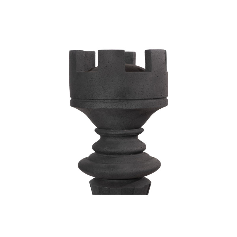 Rook Chess Sculpture, Black
