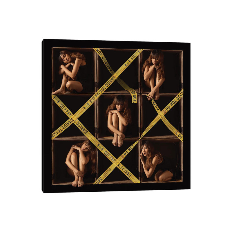 Physical Distancing 1 Piece Wrapped Canvas Painting, 30.48 cm H x 30.48 cm W