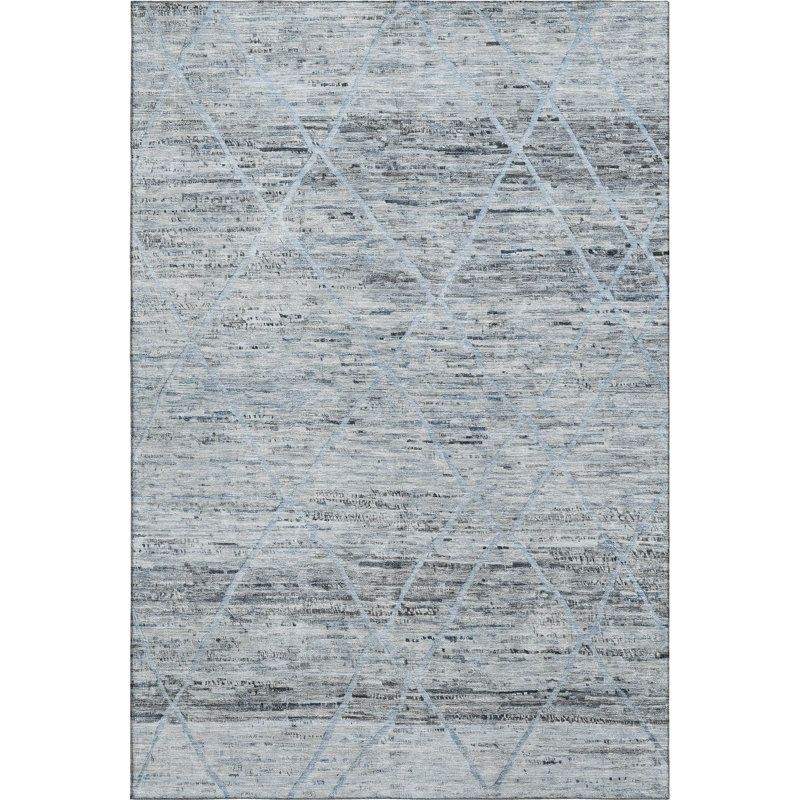 Premium Machine Washable Honig AMF1658 Diamonds Rug, Rectangle 10' x 14'