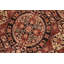 Tapis oriental brun en laine fabriqué à la main 6 pi x 9 pi 4 po Partington