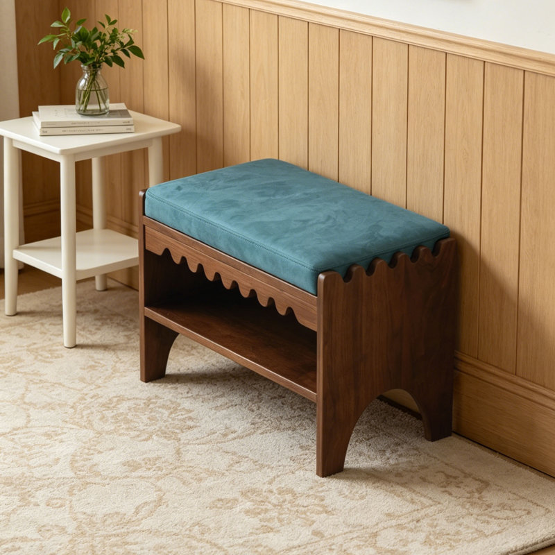 Banc de rangement à chaussures de style français