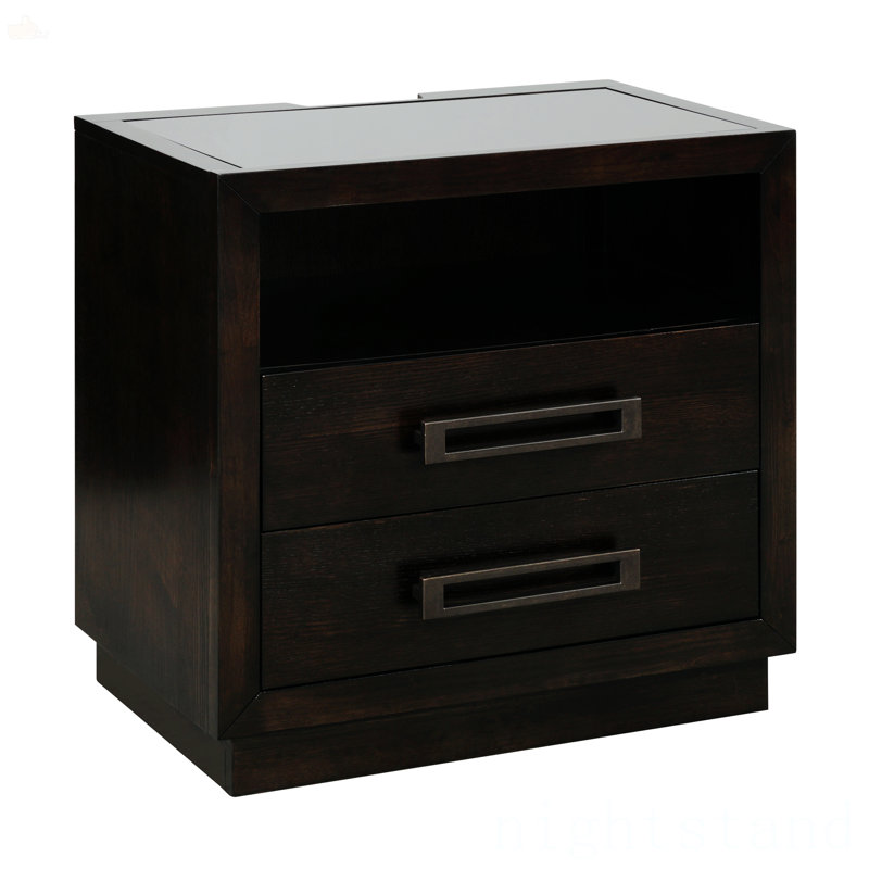 Table de chevet 2 tiroirs Broadnax