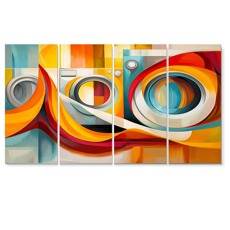 Daesia - Blanchisserie, ensemble d'art sur toile, H 28 po x l 48 po