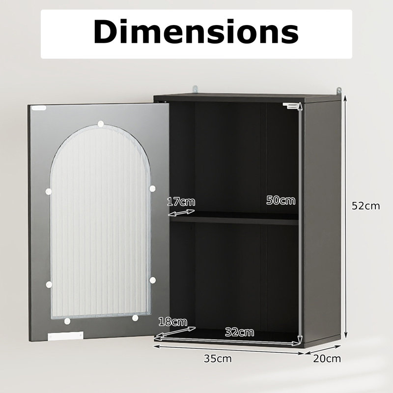 Bathroom Cabinet, Black