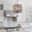 Lustre carré unique à 4 lumières