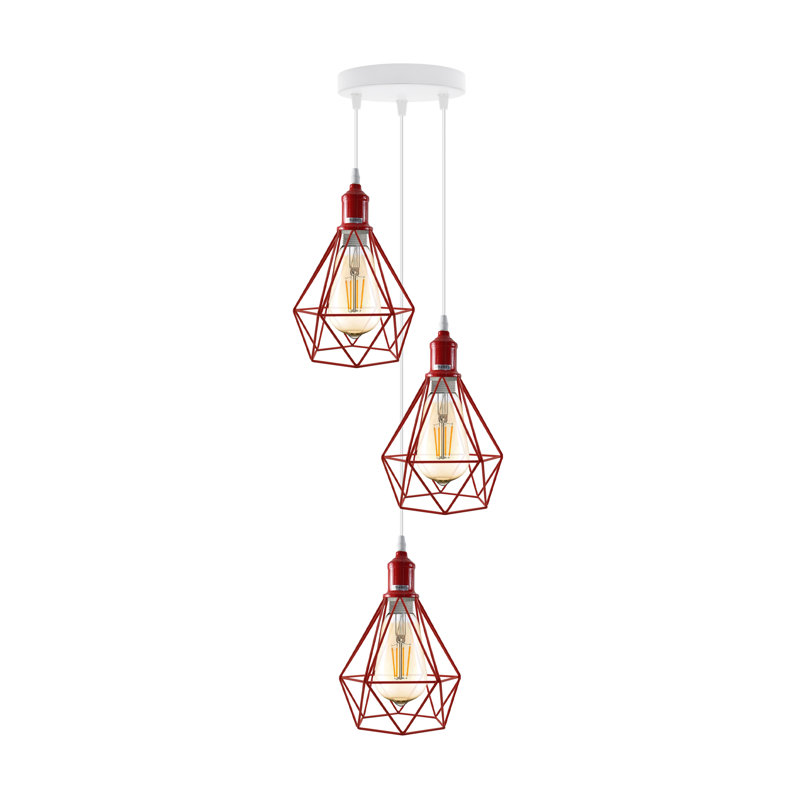 Alfie-Lee 3 - Light Pendant, Yes, Red