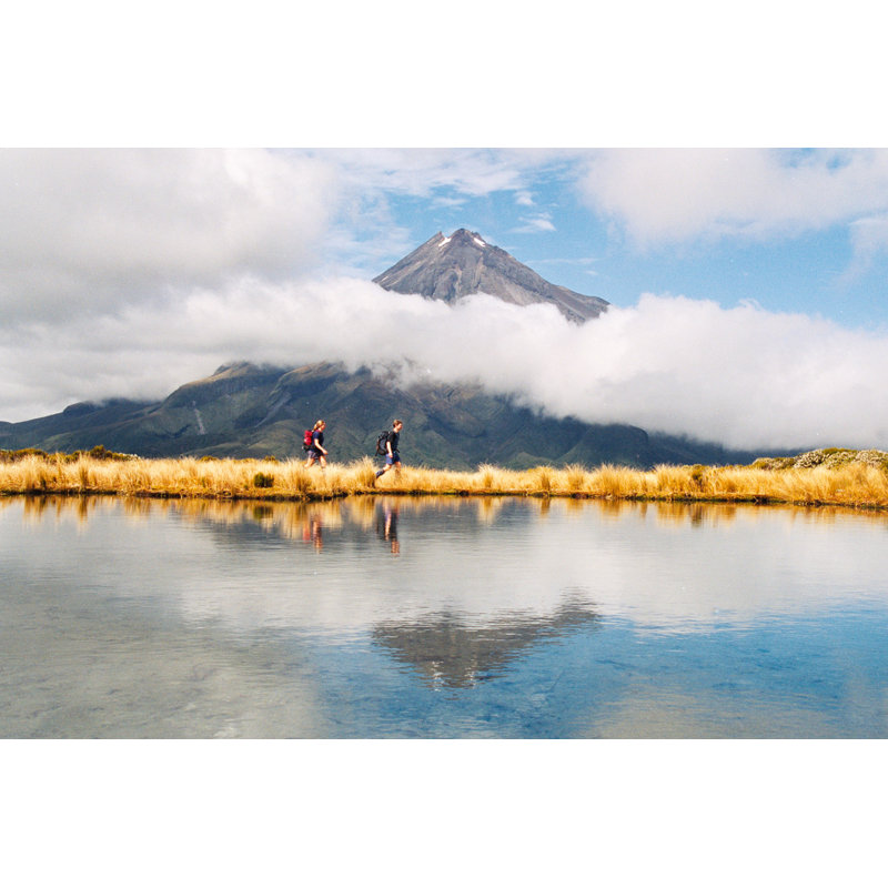 Hikers Reflection by Wilpunt - Wrapped Canvas Print, 81cm H x 122cm W