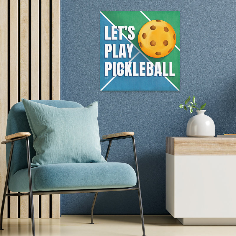 Let's Play Pickleball, H 18 po x l 18 po