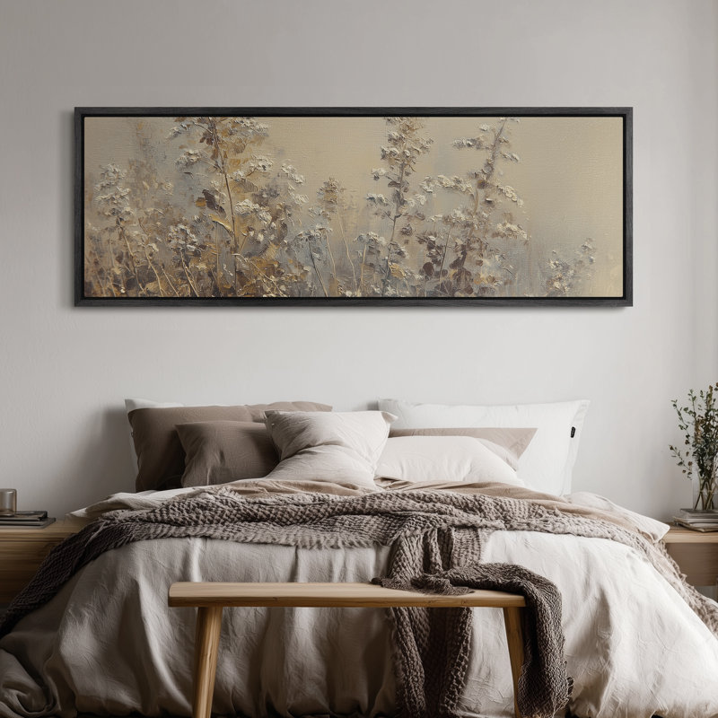 Impression sur toile encadrée, "Extra Large", H 20 po x l 60 po, Noir