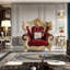 Fauteuil en cuir de vache de 55,12 po Nisbett