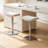 White Backless side Chair(Set of 2)