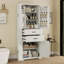 Armoire de rangement avec espace de rangement multifonctionnel pour la cuisine / salle de bain / salle à manger / salon, 2 tiroirs avec glissières, tablette réglable-1088599160
