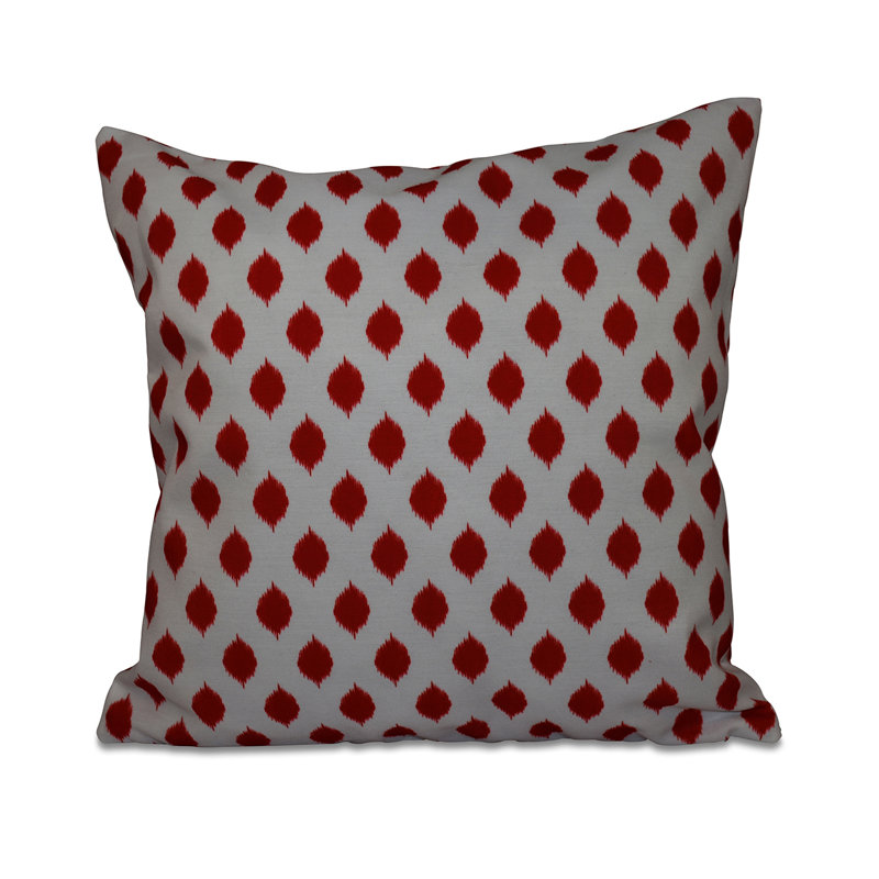  Housse et insert de coussin décoratif, 18 po x 18 po, Rouge