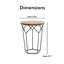 Table d'appoint ronde Tommy Hilfiger Avalon