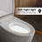 Elongated Smart Toilet with Integrated Tank, Heated Seat, Auto Flush, Foot Sensor & Night Light
