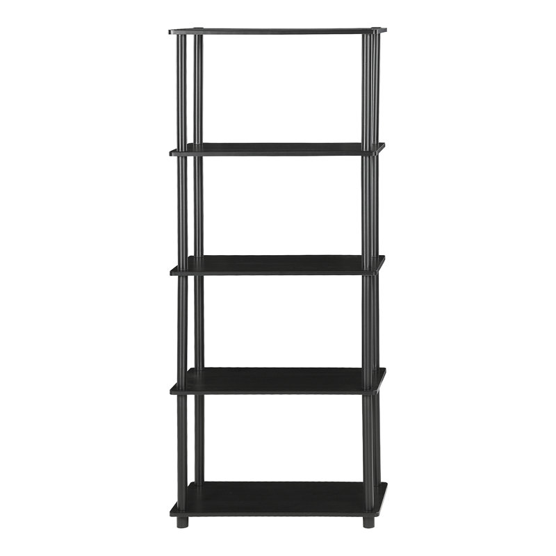 Maxine 59.9cm W Manufactured Wood Shelving Unit, Americano/Black