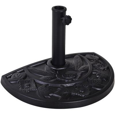 Porte-parasol extérieur en résine Outsunny 20Lbs