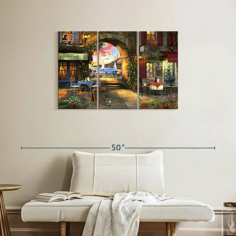 Sireci Mediterranean Evening, 24" H x 38" W