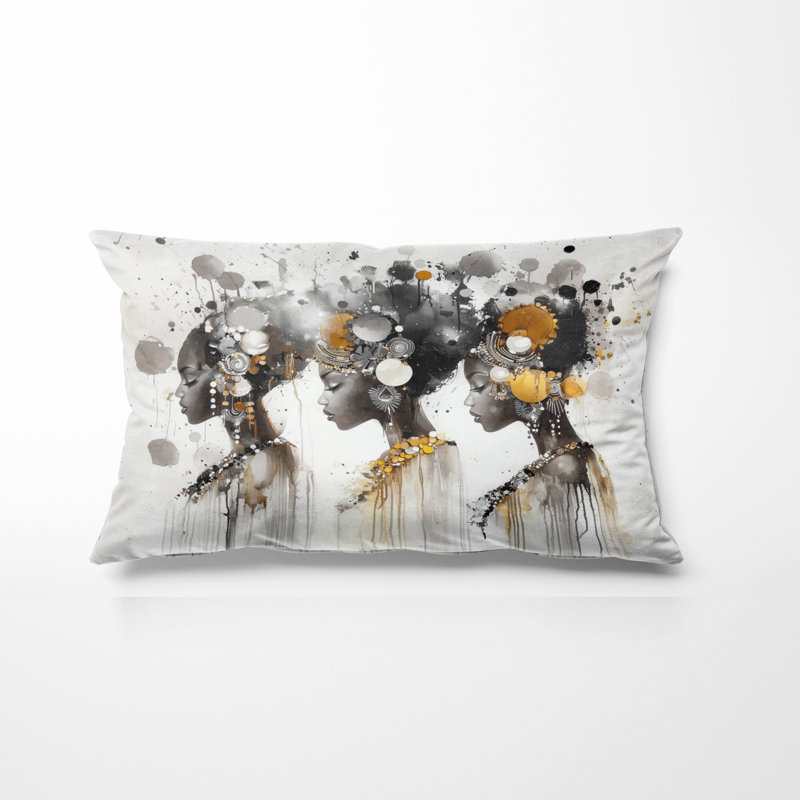 Coussin décoratif People People - Divine Tradition of American Art, H 12 po x l 20 po