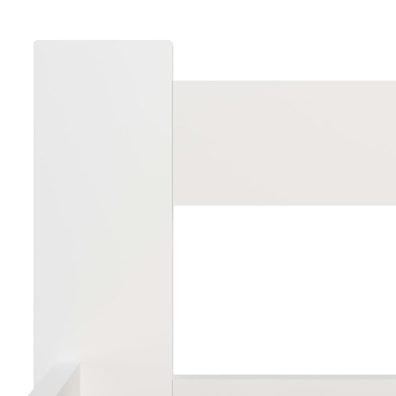Berna Solid Wood Bed, White, European Kingsize (160 x 200cm)