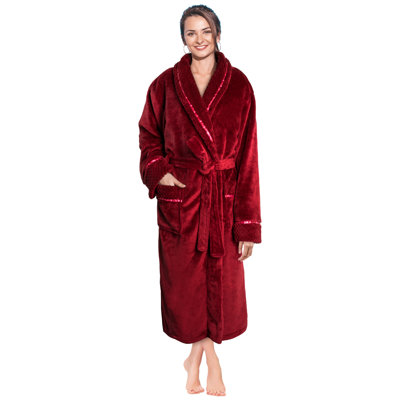 Lamson Fleece Girl / Woman+ Mid-Calf Bathrobe with Pockets